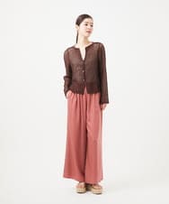 GHSGB01330 Sybilla(シビラ) 【PLAYA】メッシュネットカーディガン ブラウン