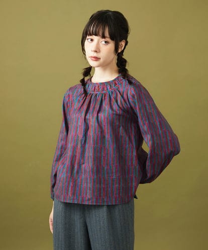 GJBAE37180 Jocomomola 【早割10%OFF】Calle del los Libreros ストライプブラウス