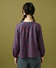 GJBAE37180 Jocomomola(ホコモモラ) 【早割10%OFF】Calle del los Libreros ストライプブラウス パープル