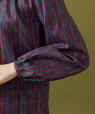 GJBAE37180 Jocomomola(ホコモモラ) 【早割10%OFF】Calle del los Libreros ストライプブラウス パープル