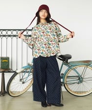 GJBAG30200 Jocomomola(ホコモモラ) 【ポイント2倍】フラワープリントブラウス アイボリー