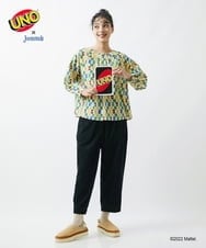 GJBAS70200 Jocomomola(ホコモモラ) UNO™×Jocomomola プリントブラウス ベージュ