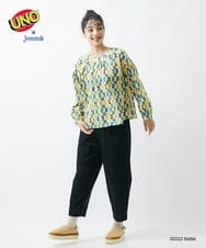 GJBAS70200 Jocomomola(ホコモモラ) UNO™×Jocomomola プリントブラウス ベージュ
