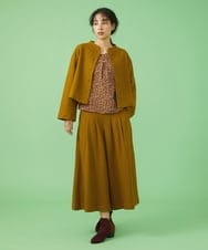 GJBAV50220 Jocomomola(ホコモモラ) Huella 刺繍ブラウス ブラック