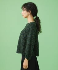 GJBAV50220 Jocomomola(ホコモモラ) Huella 刺繍ブラウス ブラック