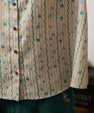 GJBCD30200 Jocomomola(ホコモモラ) Escala de floral プリントブラウス ベージュ