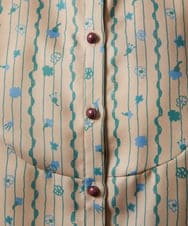 GJBCD30200 Jocomomola(ホコモモラ) Escala de floral プリントブラウス ベージュ