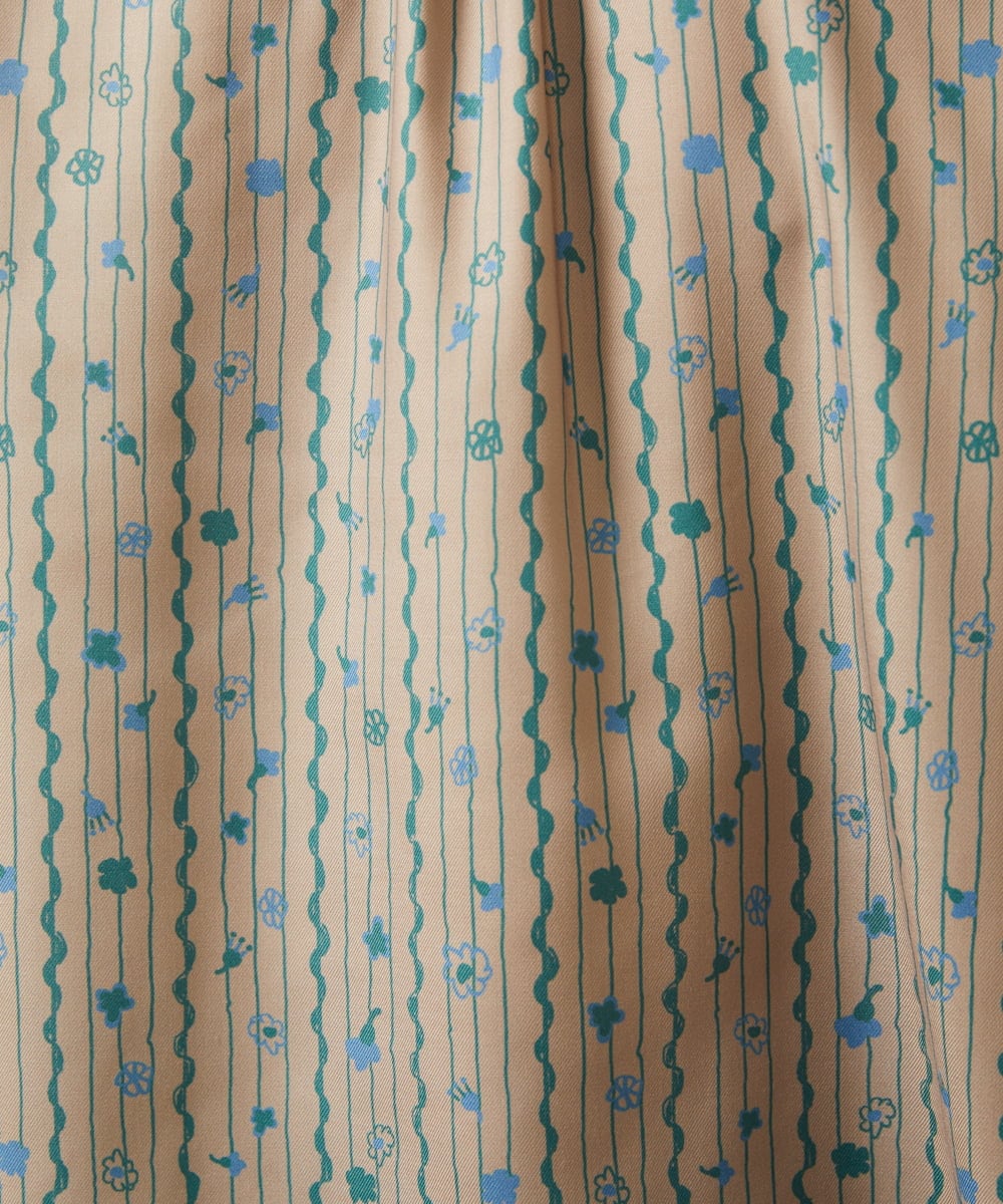 GJBCD30200 Jocomomola(ホコモモラ) Escala de floral プリントブラウス ベージュ