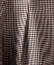 GJBCD33200 Jocomomola(ホコモモラ) 【2WAY】Flor pequena チェックフラワー刺繍ブラウス パープル