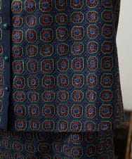 GJBCD50250 Jocomomola(ホコモモラ) Escudos 幾何調総刺繍ブラウス ネイビー