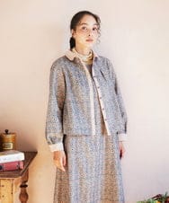 GJBCD50250 Jocomomola(ホコモモラ) Escudos 幾何調総刺繍ブラウス ベージュ