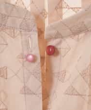 GJBCS36200 Jocomomola(ホコモモラ) Flecha 刺繍チュニックブラウス ピンク