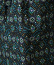 GJBDD32200 Jocomomola(ホコモモラ) Hidalgo 幾何調プリントブラウス ブラック