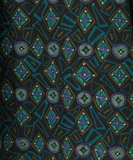 GJBDD32200 Jocomomola(ホコモモラ) Hidalgo 幾何調プリントブラウス ブラック