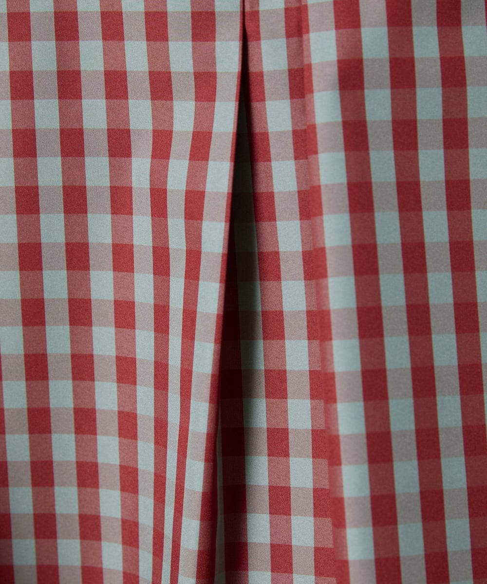 GJBDD33180 Jocomomola(ホコモモラ) 【2WAY】 Sillin ギンガムチェック オーバーブラウス レッド