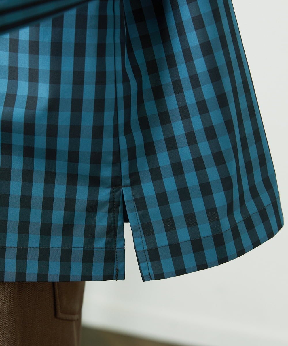 GJBDD33180 Jocomomola(ホコモモラ) 【2WAY】 Sillin ギンガムチェック オーバーブラウス ブルー