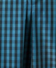 GJBDD33180 Jocomomola(ホコモモラ) 【2WAY】 Sillin ギンガムチェック オーバーブラウス ブルー