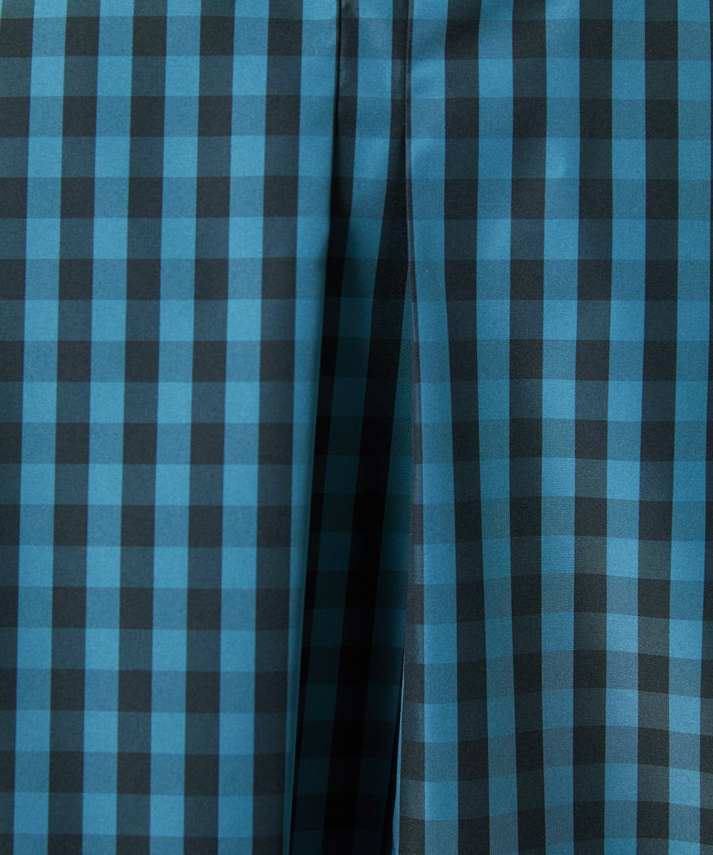 GJBDD33180 Jocomomola(ホコモモラ) 【2WAY】 Sillin ギンガムチェック オーバーブラウス ブルー