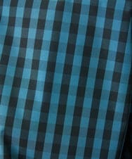 GJBDD33180 Jocomomola(ホコモモラ) 【2WAY】 Sillin ギンガムチェック オーバーブラウス ブルー