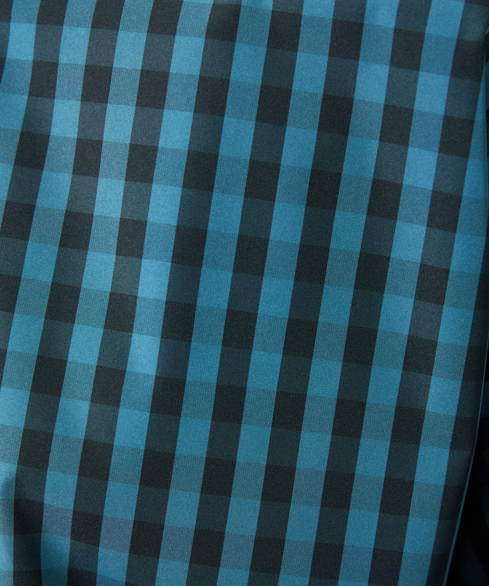 GJBDD33180 Jocomomola(ホコモモラ) 【2WAY】 Sillin ギンガムチェック オーバーブラウス ブルー