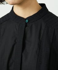 GJBDD34190 Jocomomola(ホコモモラ) Tejido ドッキングスタンドカラーブラウス ブラック