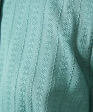 GJBDD35200 Jocomomola(ホコモモラ) Tejido ドッキングロング丈ブラウス グリーン