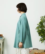 GJBDD35200 Jocomomola(ホコモモラ) Tejido ドッキングロング丈ブラウス グリーン