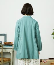 GJBDD35200 Jocomomola(ホコモモラ) Tejido ドッキングロング丈ブラウス グリーン