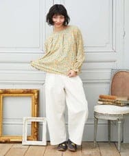 GJBDE02250 Jocomomola(ホコモモラ) La mancha ドット総刺繍ブラウス アイボリー