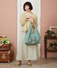 GJBDE02250 Jocomomola(ホコモモラ) La mancha ドット総刺繍ブラウス アイボリー