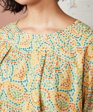 GJBDE02250 Jocomomola(ホコモモラ) La mancha ドット総刺繍ブラウス アイボリー