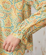 GJBDE02250 Jocomomola(ホコモモラ) La mancha ドット総刺繍ブラウス アイボリー