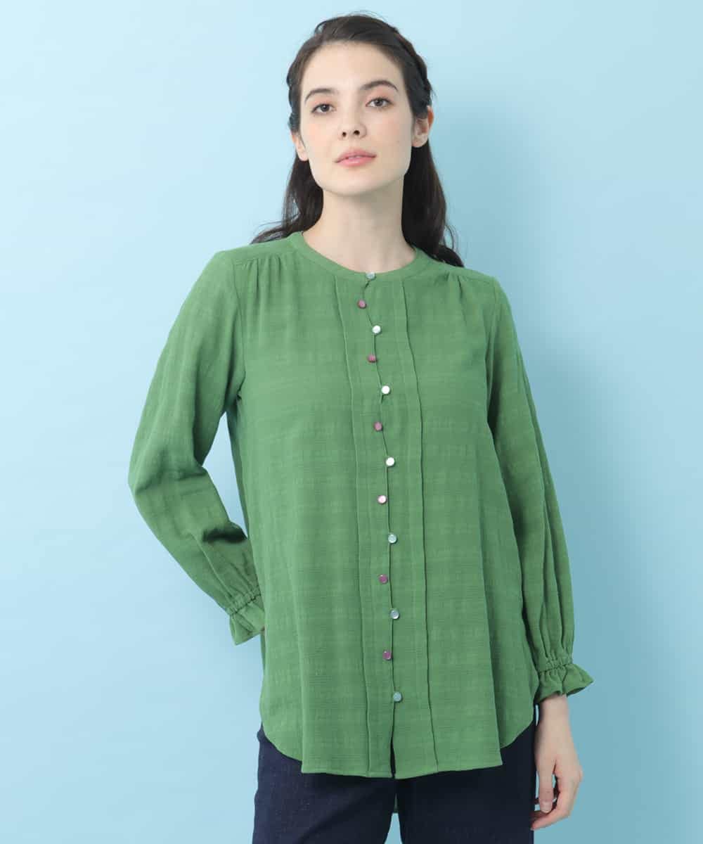 Jocomomola ホコモモラ Linea Tranguila ノーカラーブラウス イトキンオンラインストア