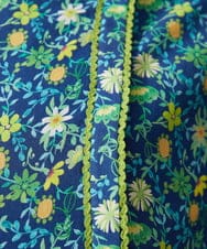 GJBFD30200 Jocomomola(ホコモモラ) Sancho Panza フラワープリントブラウス ネイビー