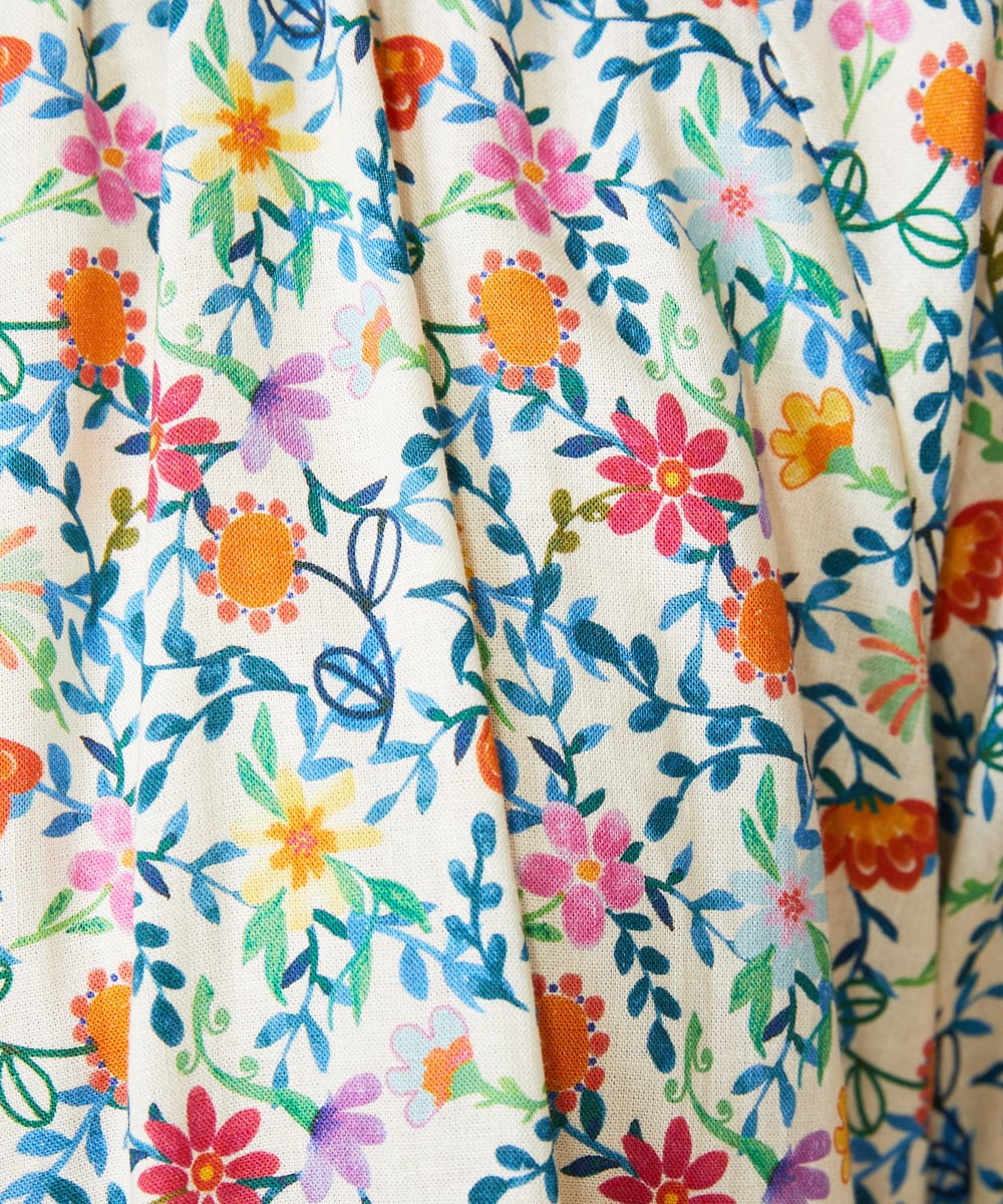 GJBFD30200 Jocomomola(ホコモモラ) 【早割10％OFF】 フラワープリントブラウス アイボリー