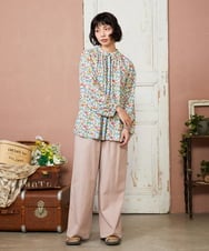 GJBFD30200 Jocomomola(ホコモモラ) 【早割10％OFF】 フラワープリントブラウス アイボリー