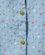 GJBFD34200 Jocomomola(ホコモモラ) エンボスドットブラウス ライトブルー