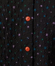 GJBFD34200 Jocomomola(ホコモモラ) エンボスドットブラウス ブラック