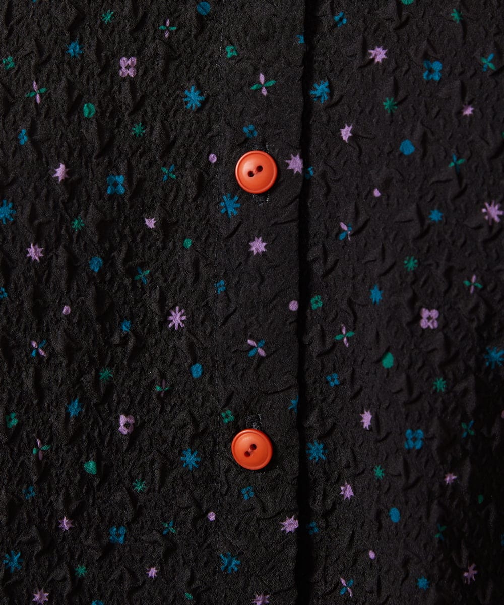 GJBFD34200 Jocomomola(ホコモモラ) エンボスドットブラウス ブラック