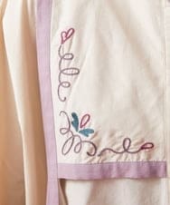 GJBFS70200 Jocomomola(ホコモモラ) Corrida 刺繍ブラウス ブラック