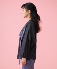 GJBFS70200 Jocomomola(ホコモモラ) Corrida 刺繍ブラウス ブラック