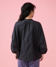 GJBFS70200 Jocomomola(ホコモモラ) Corrida 刺繍ブラウス ブラック