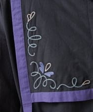 GJBFS70200 Jocomomola(ホコモモラ) Corrida 刺繍ブラウス ブラック