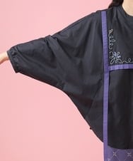 GJBFS70200 Jocomomola(ホコモモラ) Corrida 刺繍ブラウス ブラック
