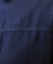 GJBFV32180 Jocomomola(ホコモモラ) テンセルデニム 刺繍ブラウス ライトブルー