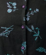 GJBGB51250 Jocomomola(ホコモモラ) Abundancia de flores フラワー総刺繍ブラウス ラベンダー