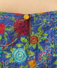 GJBGD01230 Jocomomola(ホコモモラ) Don Quijote フラワープリントブラウス ネイビー