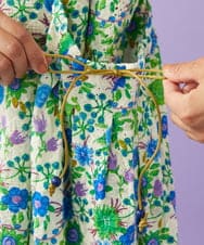 GJBGD01230 Jocomomola(ホコモモラ) Don Quijote フラワープリントブラウス アイボリー