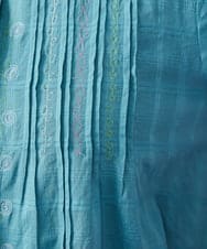 GJBGD31180 Jocomomola(ホコモモラ) Una escalera de colores 襟付きブラウス ブルー