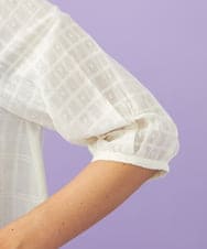 GJBGD31180 Jocomomola(ホコモモラ) Una escalera de colores 襟付きブラウス アイボリー